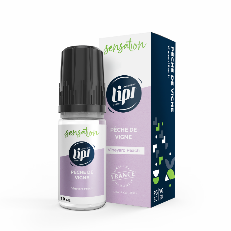 E-liquide Peche De Vigne - lips 10ml vivap.fr cigarette électronique