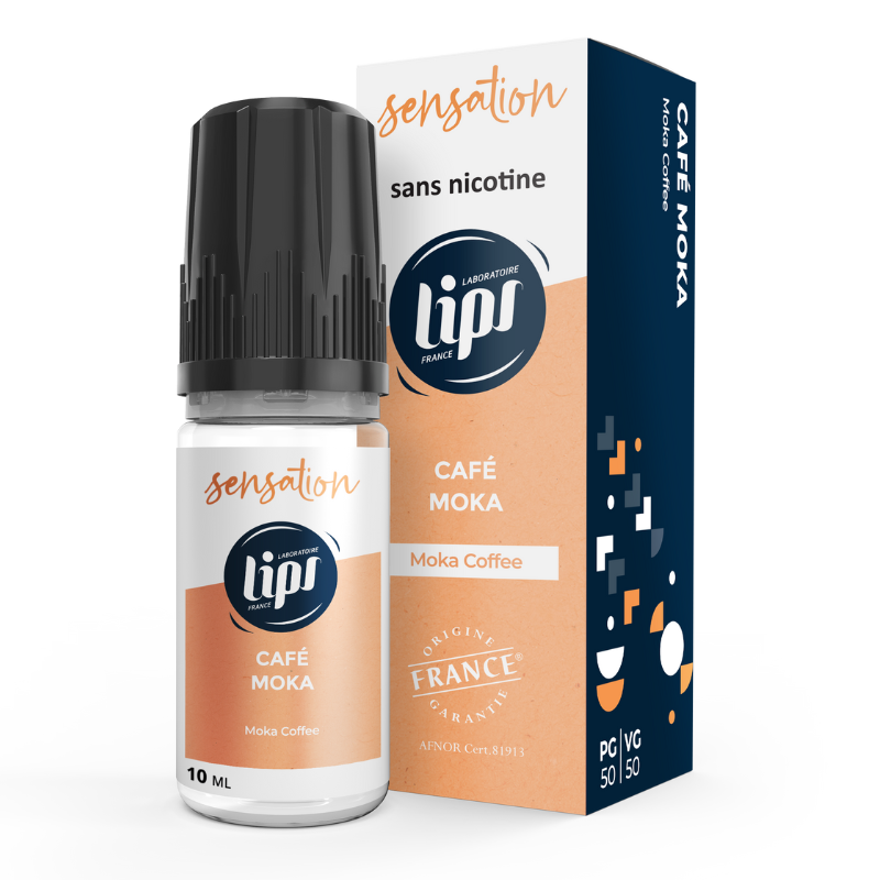 E-liquide Cafe Moka - lips 10ml vivap.fr cigarette électronique