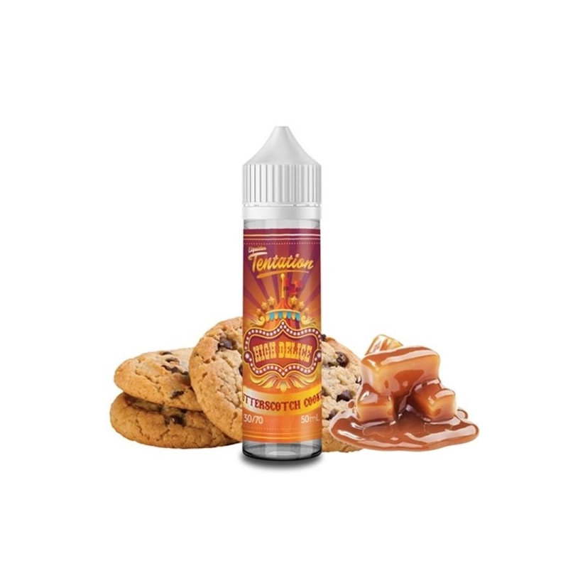 E-liquide  Butterscotch Cookie 0mg 50ml  - Liquideo Tentation  vivap.fr tout pour la cigarette électronique pas cher