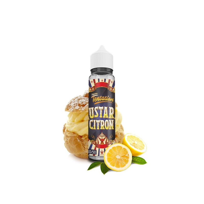 E-liquide Custard Citron 0mg 50ml  - Liquideo Tentation  vivap.fr tout pour la cigarette électronique pas cher