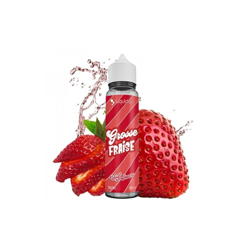 E-liquide Grosse Fraise 0mg 50ml  - Liquideo Tentation  vivap.fr tout pour la cigarette électronique pas cher