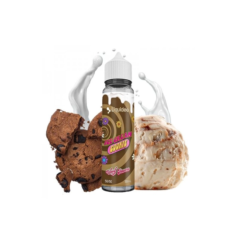 E-liquide Ice Cream Cookie  0mg 50ml  - Liquideo Tentation  vivap.fr tout pour la cigarette électronique pas cherv