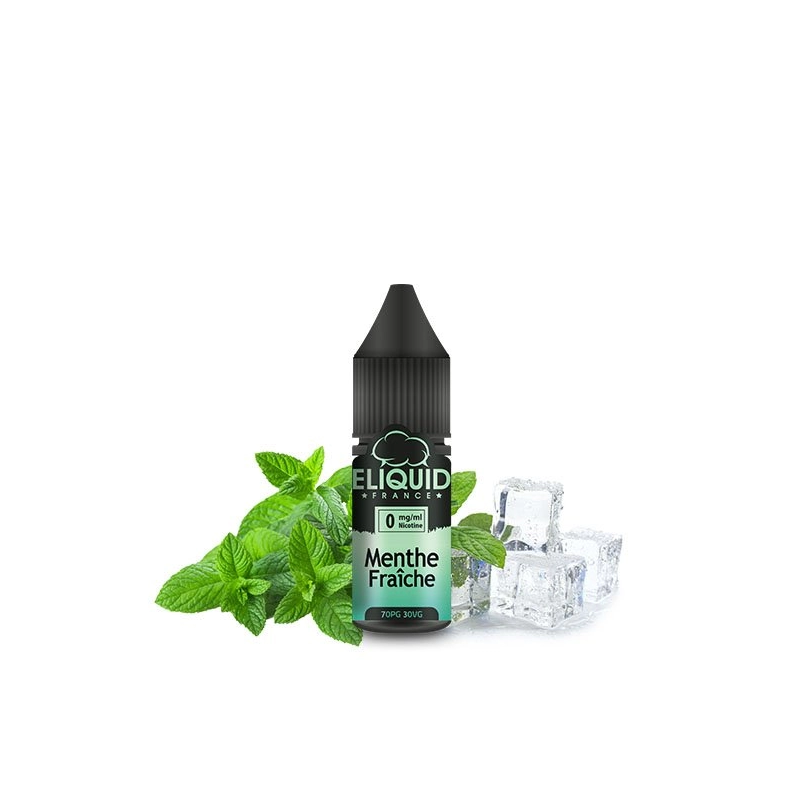 E liquide Menthe Fraîche 10ml - Eliquid France- vivap.fr cigarette électronique pas cher !!!