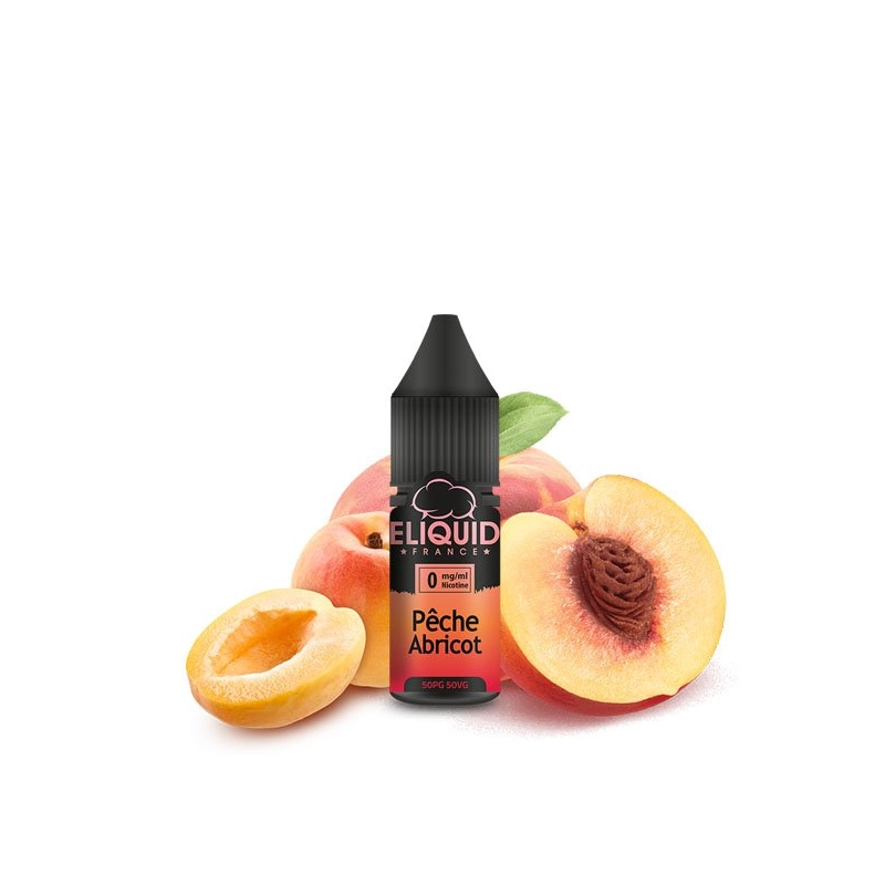 E liquide Pêche - Abricot 10ml - Eliquid France- vivap.fr cigarette électronique pas cher !!!