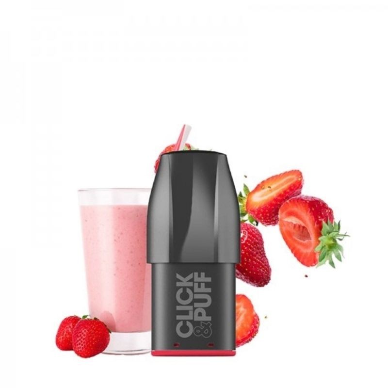 Milkshake Fraise Pod Click&Puff X-Bar