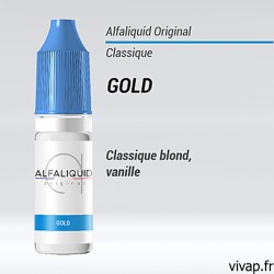 E-liquide Gold Alfaliquid 10ml vivap.fr cigarette électronique