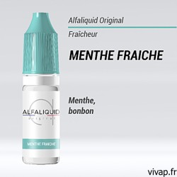 E-liquide Menthe Fraîche Alfaliquid 10ml vivap.fr cigarette électronique