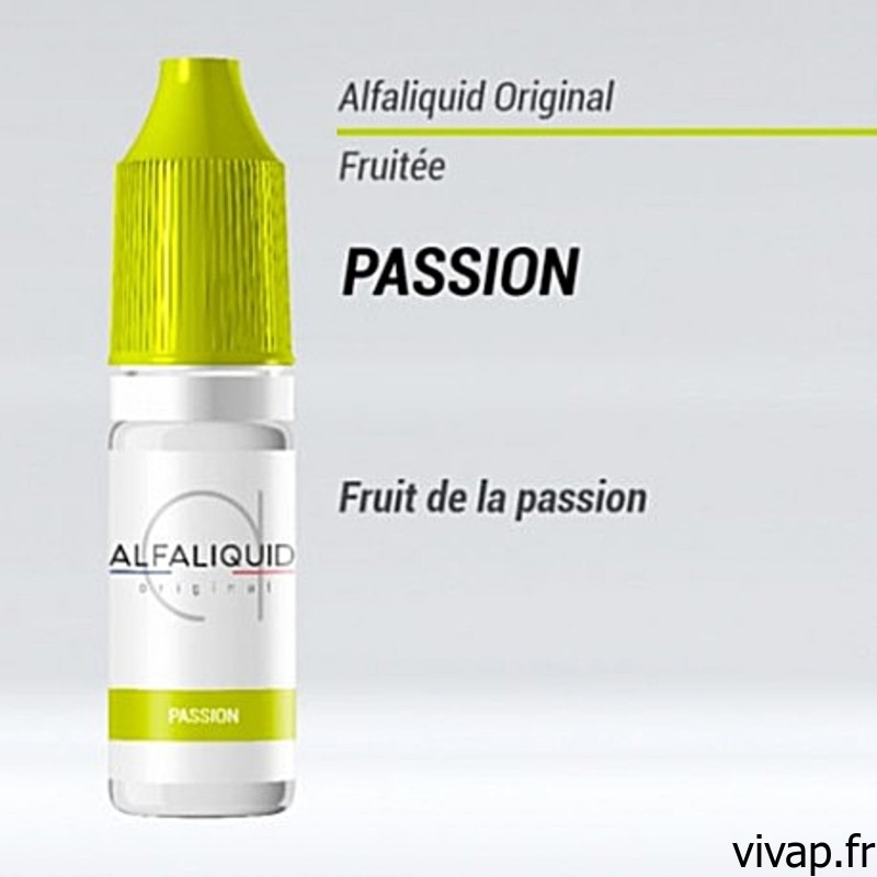 E Liquide pour cigarette electronique Passion 10 ml Alfaliquid