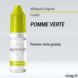 E-liquide Pomme Verte Alfaliquid 10ml vivap.fr cigarette électronique