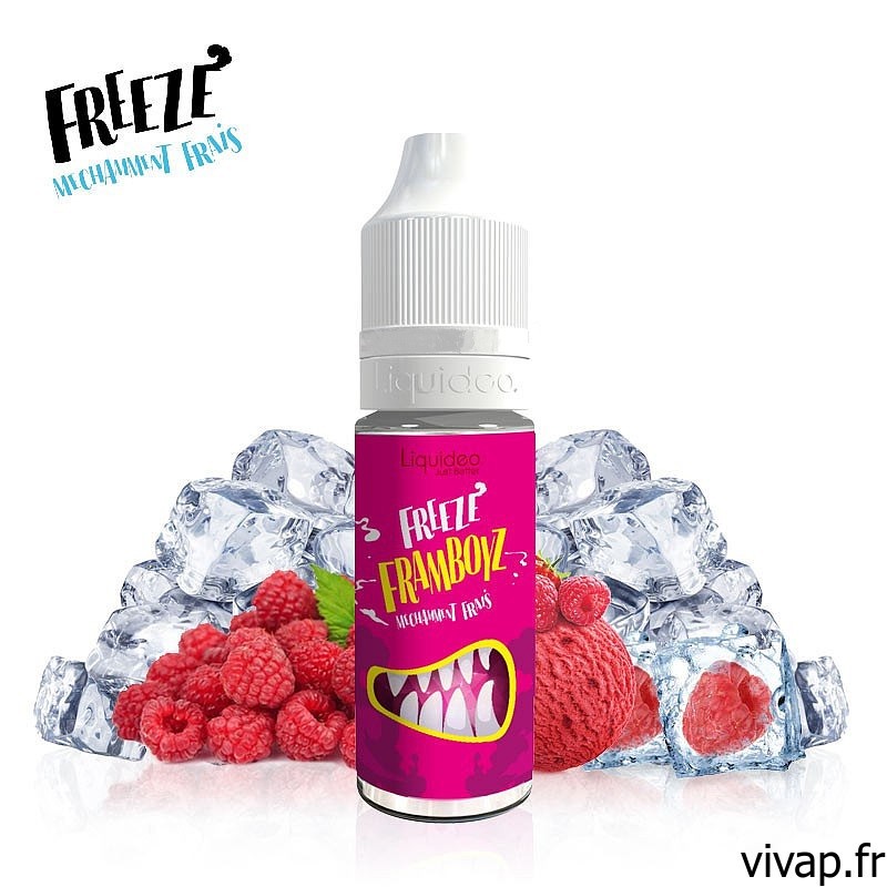 E-liquide FREEZE FRAMBOYZ - LIQUIDEO 10ml vivap.fr tout pour la cigarette électronique