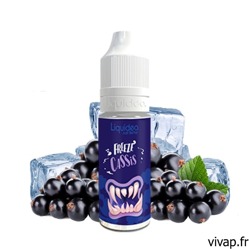 E-liquide FREEZE CASSIS - Liquideo 10ml vivap.fr tout pour la cigarette électronique