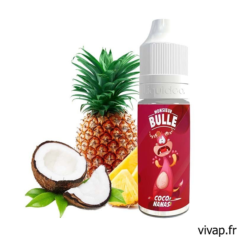 E-liquide COCONANAS - Monsieur Bulle Liquideo 10ml vivap.fr tout pour la cigarette électronique