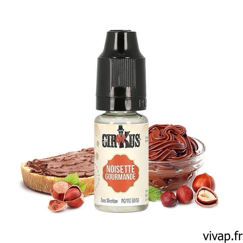 E-liquide Noisette Gourmande - AUTENTIQUE CIRKUS 10ML vivap.fr cigarette électronique