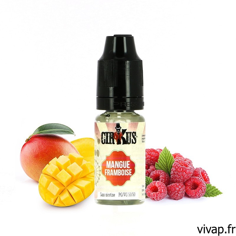 E-liquide Mangue Framboise - AUTENTIQUE CIRKUS 10ML vivap.fr cigarette électronique