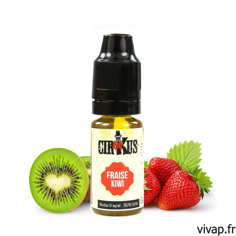 E-liquide Fraise Kiwi - Autentique Cirkus 10ml vivap.fr cigarette électronique