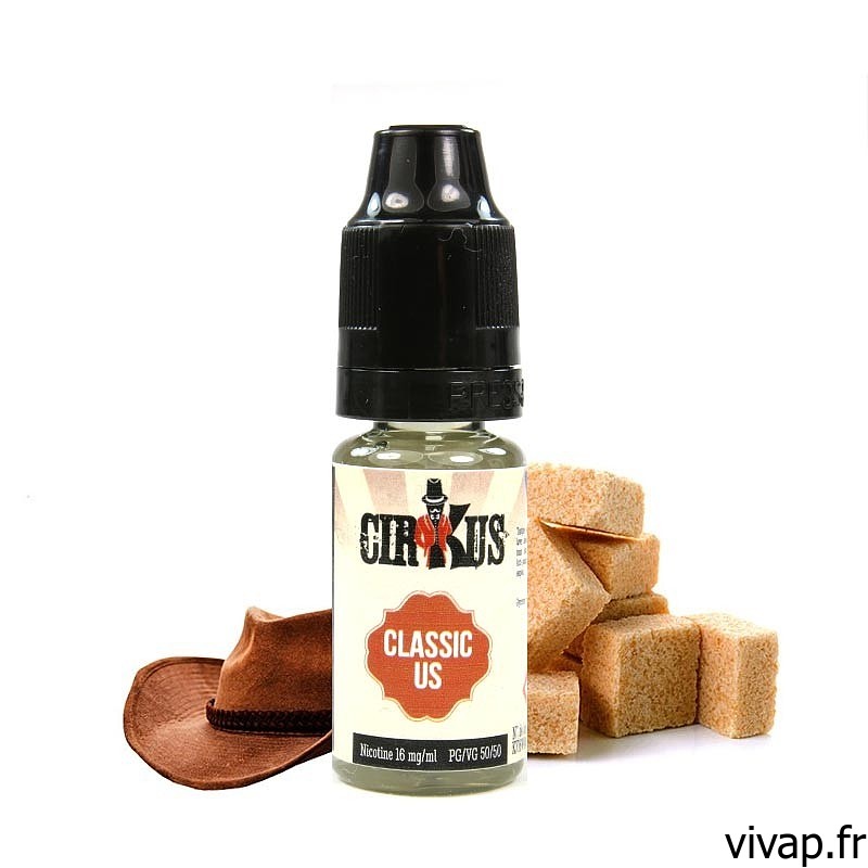 E-liquide Classic US - Autentique Cirkus 10ml vivap.fr cigarette électronique