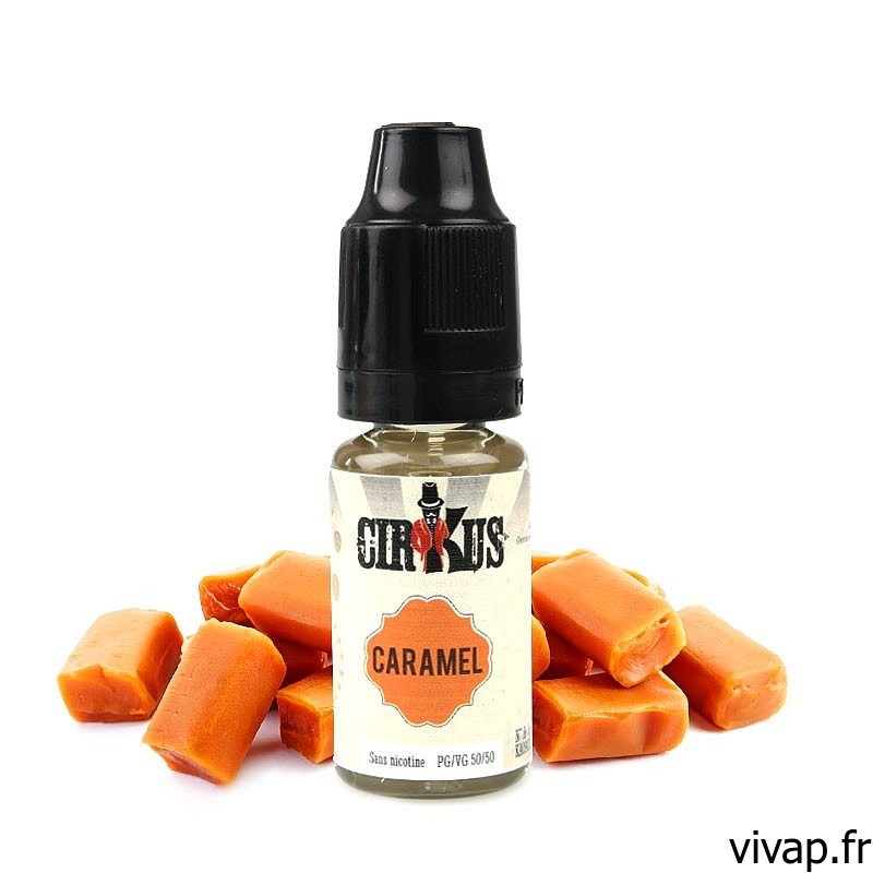 E-liquide Caramel - Autentique Cirkus 10ml vivap.fr cigarette électronique