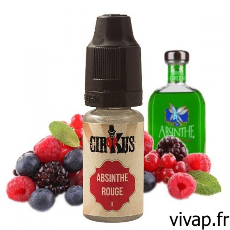 E-liquide Absinthe Rouge - Autentique Cirkus 10ml vivap.fr cigarette électronique