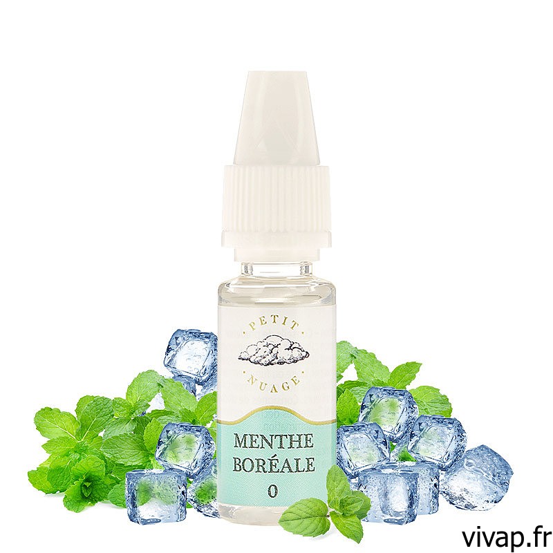 E-liquide MENTHE BOREALE - Petit Nuage 10ml vivap.fr tout pour la cigarette électronique