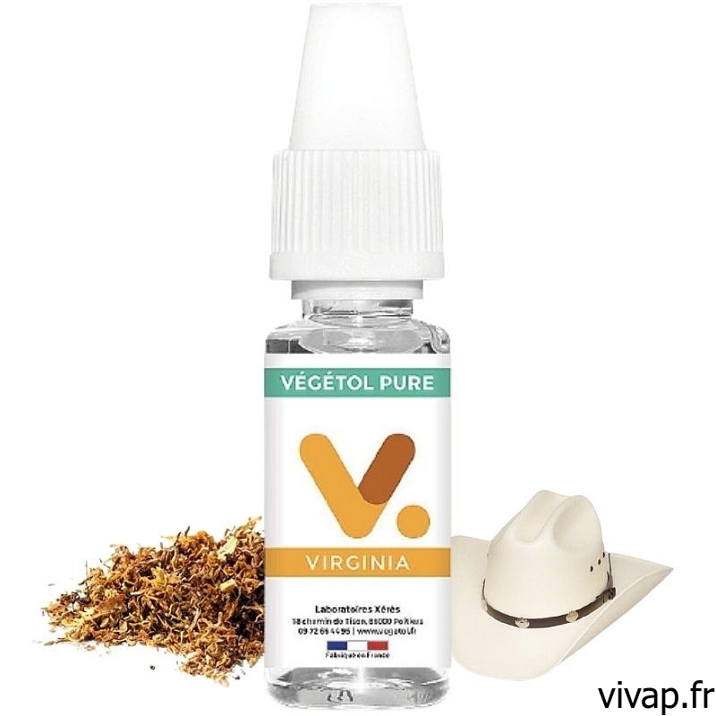 E-LIQUIDE VIRGINIA - VÉGÉTOL PURE 10ML vivap.fr tout pour la cigarette électronique