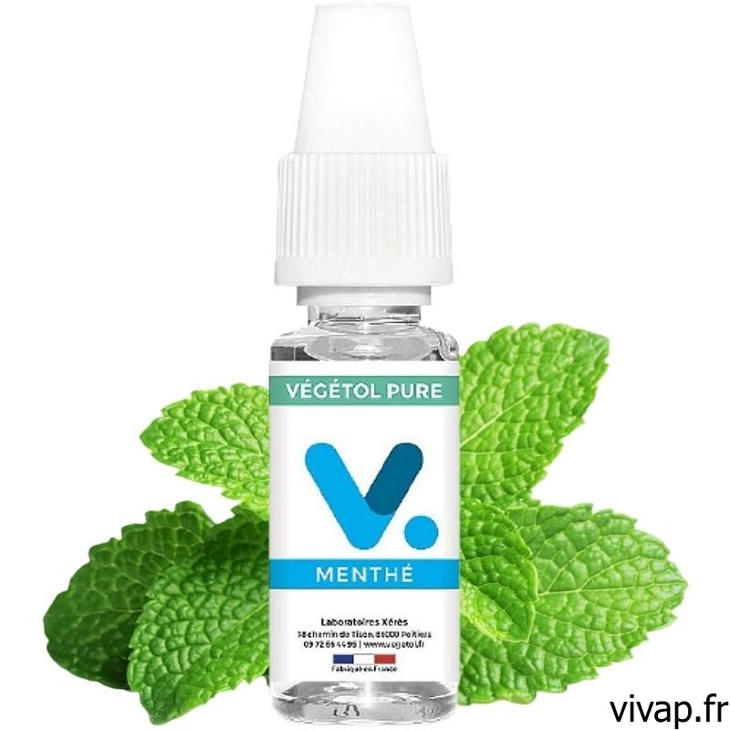 E-LIQUIDE MENTHE - VÉGÉTOL PURE 10ML vivap.fr tout pour la cigarette électronique