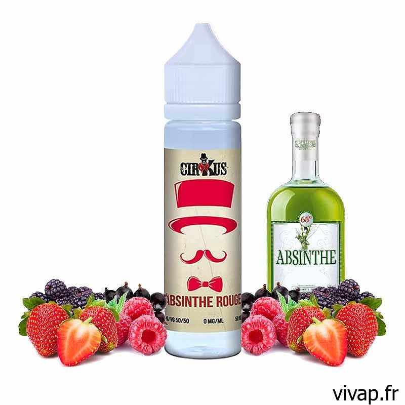 Absinthe Rouge -  AUTHENTIC cirkus E-liquide 50ml vivap.fr  cigarette électronique