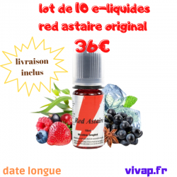 lot de 10 e-liquide red astaire original www.vivap.fr