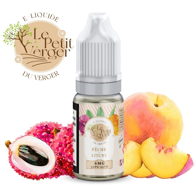 e liquide PÊCHE LITCHI - Le Petit Verger Savourea - vivap.fr