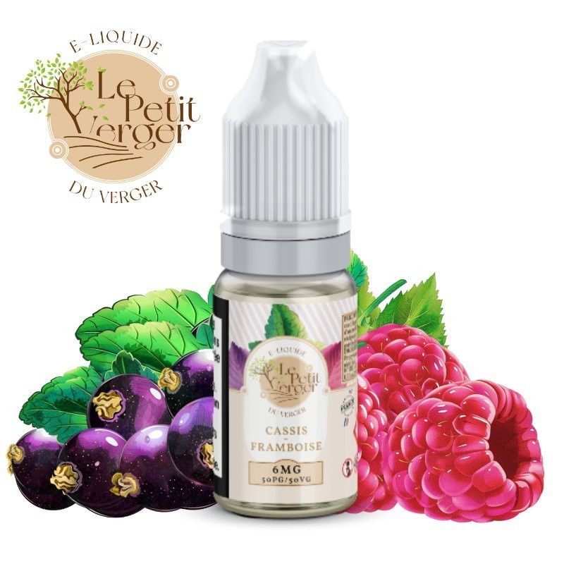 e liquide CASSIS FRAMBOISE - Le Petit Verger Savourea - vivap.fr