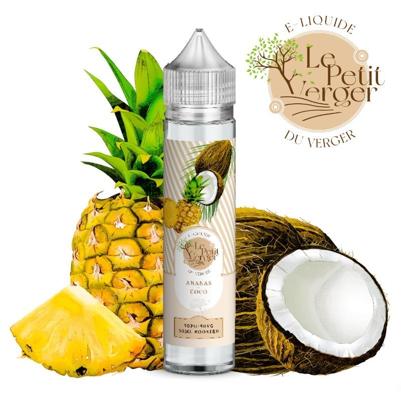 e liquide ANANAS COCO 50ML - Le Petit Verger Savourea - vivap.fr