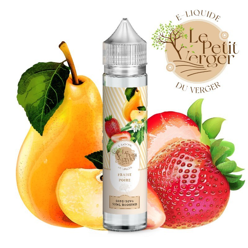 e liquide FRAISE POIRE 50ML - Le Petit Verger Savourea - vivap.fr