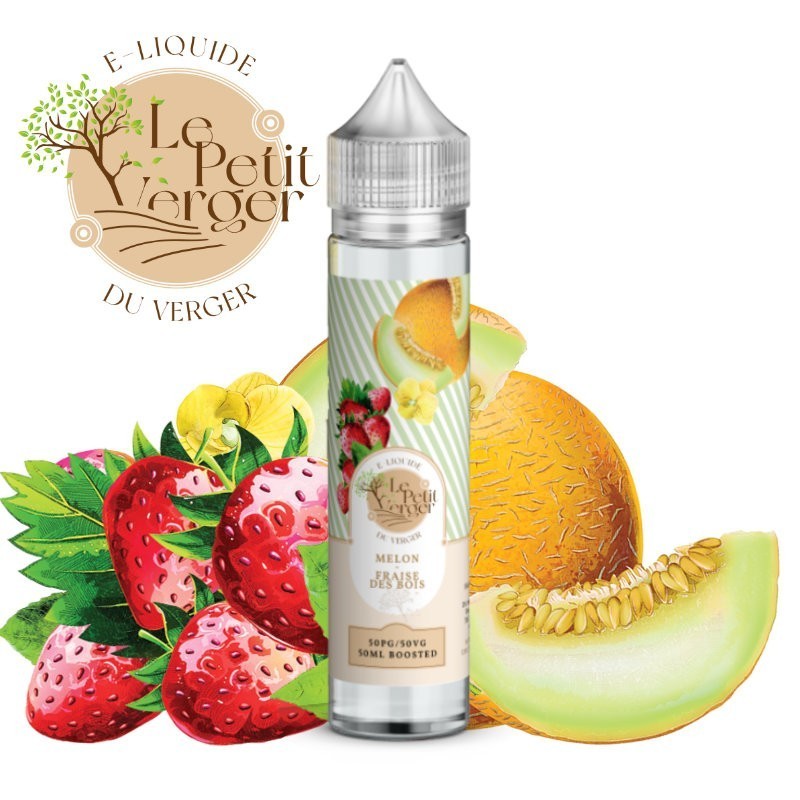 e liquide MELON FRAISE DES BOIS 50ML - Le Petit Verger Savourea -vivap.fr