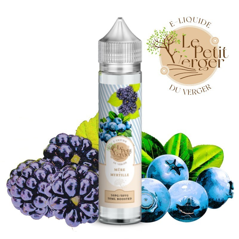 e liquide MÛRE MYRTILLE 50ML - Le Petit Verger- vivap.fr savourea -