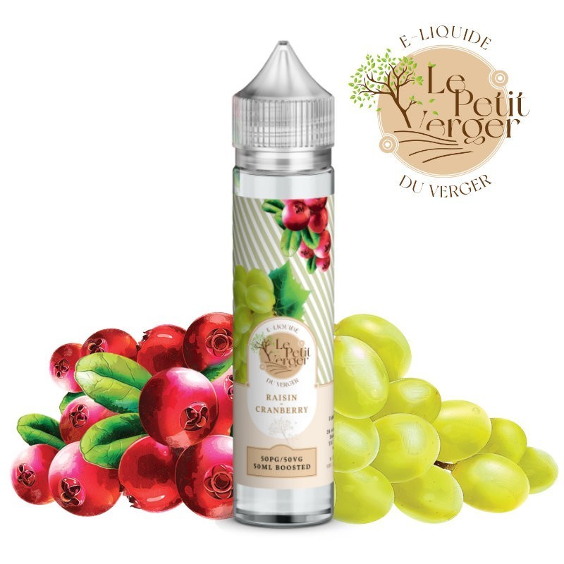 e liquide RAISIN CRANBERRY 50ML - Le Petit Verger Savourea - vivap.fr