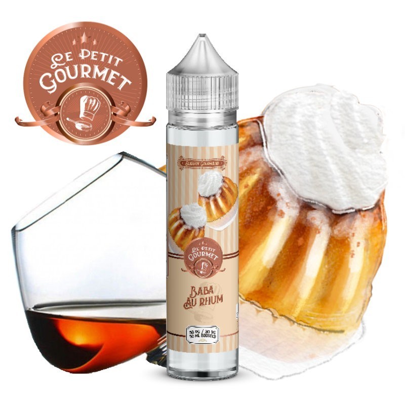 e liquide BABA AU RHUM 50ML - Le Petit Gourmet Savourea - vivap.fr