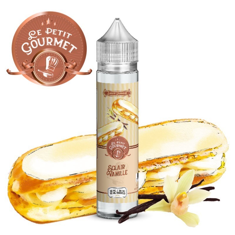 e liquide ÉCLAIR VANILLE 50ML - Le Petit Gourmet Savourea - vivap.fr